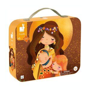 Janod Puzzle INSPIRED BY KLIMT 100 Piece Children’s Jigsaw Puzzle Carrying Case